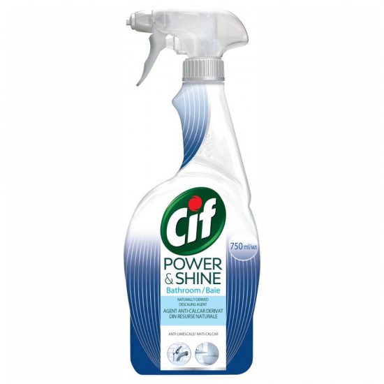 Spray Anticalcar pentru Baie Cif Power&amp;Shine, 750 ml