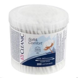 Betisoare de Urechi Cleanic Soft &amp; Confort, 200 Buc
