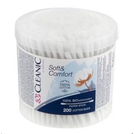 Betisoare de Urechi Cleanic Soft &amp; Confort, 200 Buc
