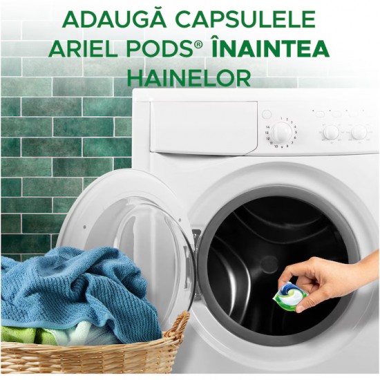 Detergent De Rufe Capsule Ariel All In One Pods Color, 65 Capsule