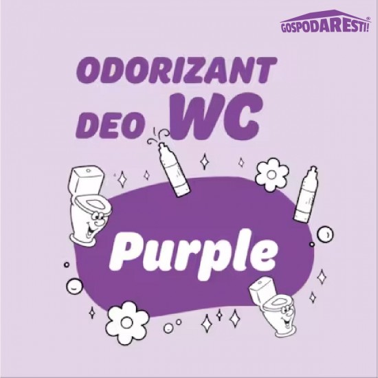 Asevi Odorizant Lichid 24h Wc Purple, 200ml