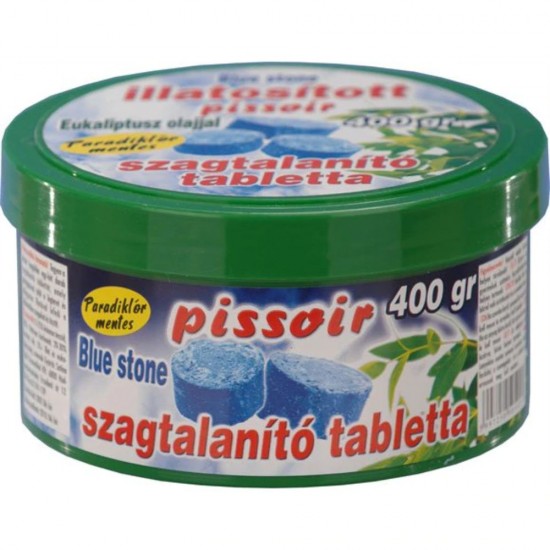 Pastile Odorizante Pisoar, Blue Stone, 16 Buc/Cutie, Albastre, Eucalipt, 400 g, Pastile Odorizante pentru Pisoar, Tablete pentru Pisoar, Tablete Odorizante pentru Pisoar
