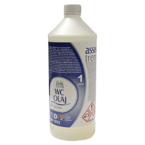 Gel Detartrant Assist Trend, 1L, Solutie Curatare WC,  Solutie Dezinfectanta pentru Toaleta, Dezinfectant Wc, Dezinfectant Gel WC, Detartrant Uz Profesional, Detartranti pentru Baie, Detartrant Lichid pentru Curatare, Articole pentru Uz Casnic