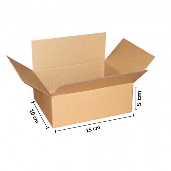 Set 10 Cutii Clasice, 150x100x50 mm, Carton Natur Ondulat in 3 Straturi, Cutie Clasica, Cutie pentru Ambalare si Depozitare, Cutie Carton, Cutie Transport, Arhivare si Organizare