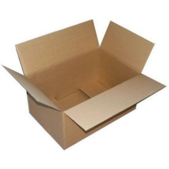 Set 10 Cutii Clasice, 190x150x140 mm, Carton Natur Ondulat in 3 Straturi, Cutie Clasica, Cutie pentru Ambalare si Depozitare, Cutie Carton, Cutie Transport, Arhivare si Organizare, Cutie Clasica Carton, Cutii Clasice din Carton, Cutie Simpla Carton