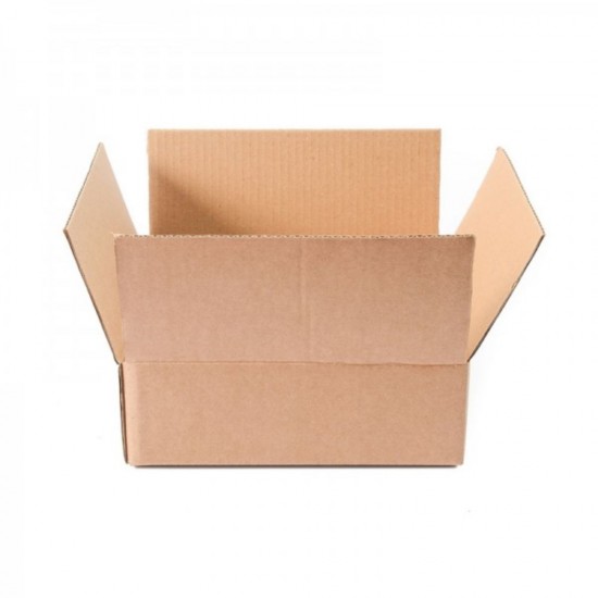 Set 10 Cutii Clasice, 260x170x100 mm, Carton Natur Ondulat in 3 Straturi, Cutie Clasica, Cutie pentru Ambalare si Depozitare, Cutie Carton, Cutie Transport, Arhivare si Organizare