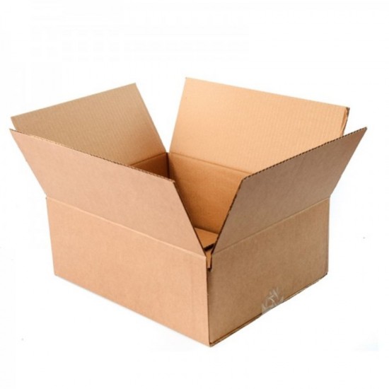 Set 10 Cutii Clasice, 320x250x120 mm, Carton Natur Ondulat in 3 Straturi, Cutie Clasica, Cutie pentru Ambalare si Depozitare, Cutie Carton, Cutie Transport, Set Cutii Carton, Bax Cutii Carton Natur, Cutii Carton Depozitare si Transport