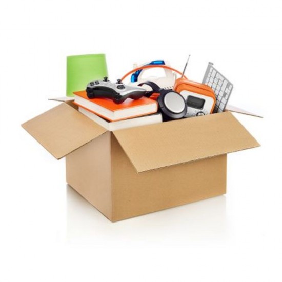 Set 10 Cutii Clasice, 335x265x105 mm, Carton Natur Ondulat in 3 Straturi, Cutie Clasica, Cutie pentru Ambalare si Depozitare, Cutie Carton, Cutie Transport, Arhivare si Organizare