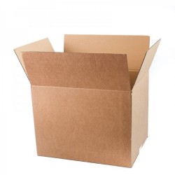 Set 10 Cutii Clasice, 400x300x300 mm, Carton Natur Ondulat in 3 Straturi, Cutie Clasica, Cutie pentru Ambalare si Depozitare, Cutie Carton, Cutie Transport, Arhivare si Organizare