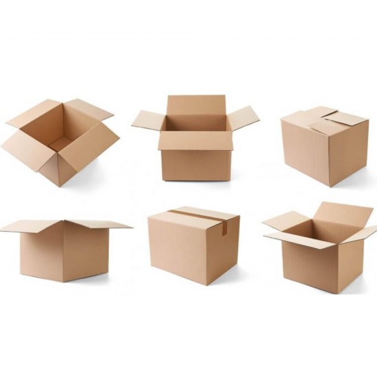 Set 10 Cutii Clasice, 600x400x400 mm, Carton Natur Ondulat in 3 Straturi, Cutie Clasica, Cutie pentru Ambalare si Depozitare, Cutie Carton, Cutie Transport, Arhivare si Organizare