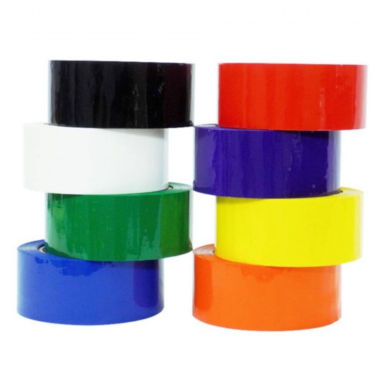 Banda Adeziva Color, Dimensiune 48mm X 66m, Culoare Galben