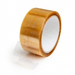 Banda Adeziva Transparenta Premium, 48mm x 60m, Adeziv Solvent speciala pentru Sigilarea cutiilor de carton