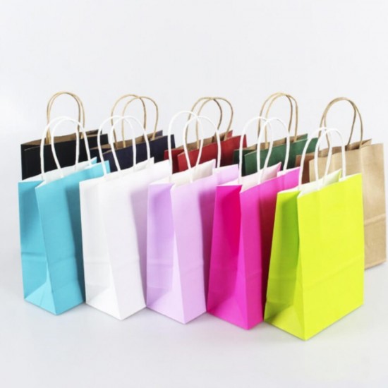 Sacose Hartie, 32x12x41 cm, 100 Buc/Bax, Albastru Inchis, Sacosa Cadou cu Maner, Plasa Hartie, Sacosa Hartie Kraft, Ambalaj Cadou cu Maner, Sacosa Unicolor, Sacose Hartie Cadou, Set Sacose Hartie Cadou