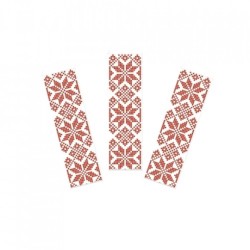 Set 2000 Pungi Albe pentru Tacamuri cu Model Traditional, 35-40g/mp, 8x24cm, Punga Cu Model Pentru Tacamuri, Punga Tacamuri Fast-Food, Punga Tacamuri Catering, Punga Tacamuri Groasa