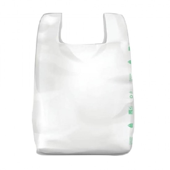 Pungi Biodegradabile Albe 27x8x50, 500 Buc/Bax - Plase Reciclabile