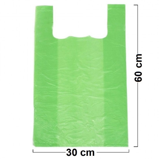 Pungi Biodegradabile Verzi 30x9x60, 500 Buc/Bax - Ambalaje Reciclabile si Ecologice