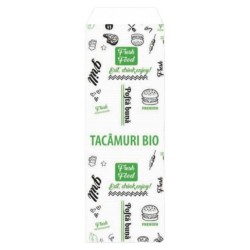Pungi pentru Tacamuri Model FRESH, 8x24cm, Hartie Kraft Alba 40 g/mÂ², 2000 Buc/Bax