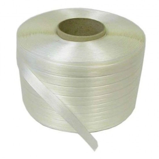 Banda de Legat PES Netesuta Hot Melt, 12mm x 1100m, Poliester pentru Ambalare, Poliester pentru Paletizare, Bnada de Legat, Banda de Legat Paleti, Banda de Legat Netesuta, Banda de Legat PES, Banda de Legat Poliester