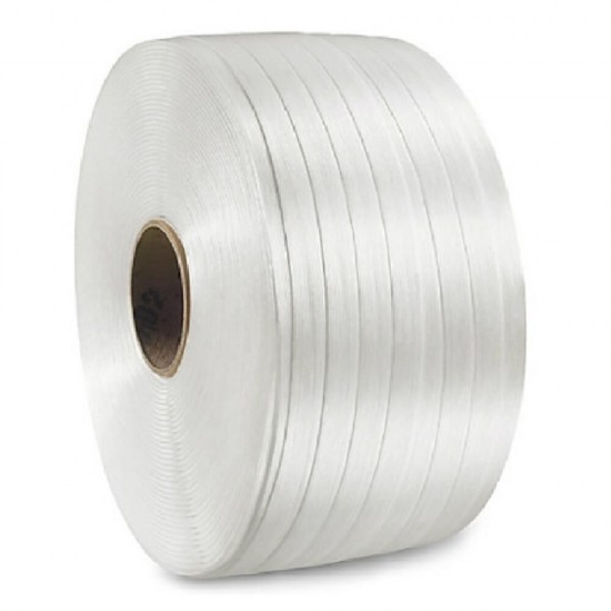 Banda de Legat PES Netesuta Hot Melt 19mm x 600m - Poliester pentru Ambalare si Paletizare