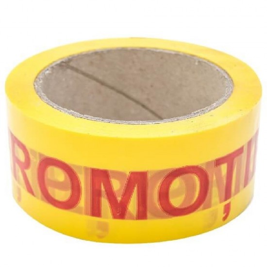 Set 6 Role Banda Adeziva Imprimata Promotie, 50mm x 66m - Ideala pentru Sigilarea Coletelor Speciale