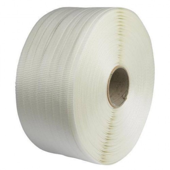 Banda de Legat PES Tesuta 25mm x 500m, Poliester Textil pentru Ambalare si Paletizare, Benzi Legare PES 25mm x 500m, Poliester Textil Tesut, Poliester Textil Tesut 25mm x 500m, Poliester Textil Legare Marfa, Benzi PES Legare Marfa