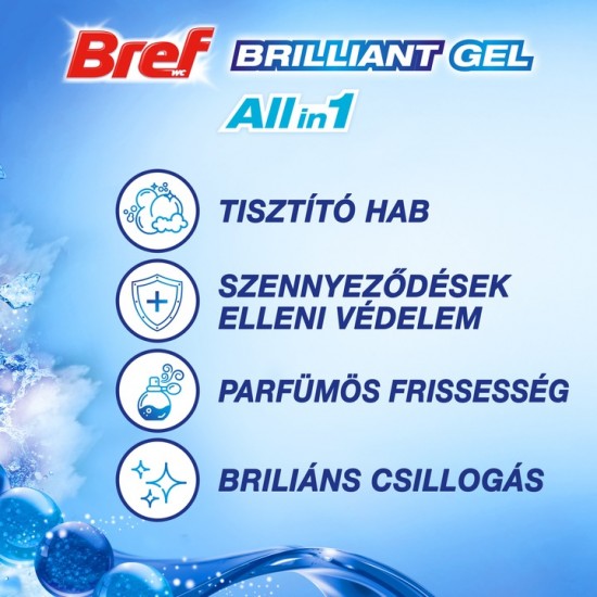 Odorizant Toaleta Bref Brilliant Gel Arctic Ocean 3 Buc X 42g