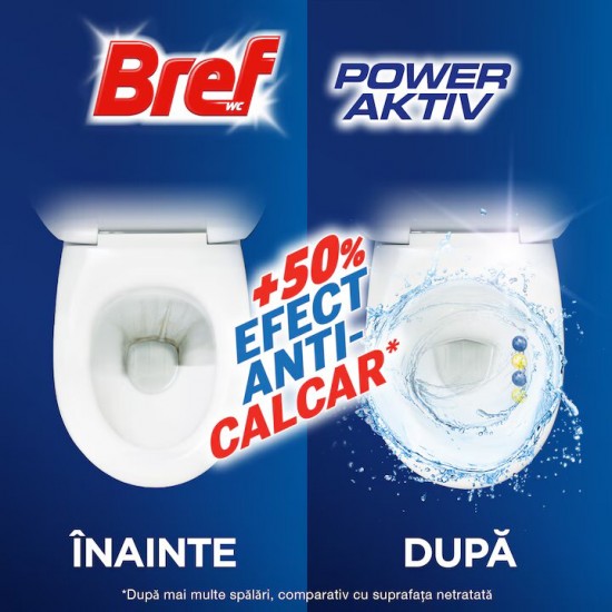 Odorizant Toaleta Bref Power Aktiv, Lemon Field, 4 Buc/set, 50 Gr/buc, Parfum De Lemaie