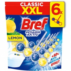 Odorizant Toaleta Bref Power Aktiv, Lemon Field, 6 Buc/punga, 50 Gr/buc, Parfum De Lemaie