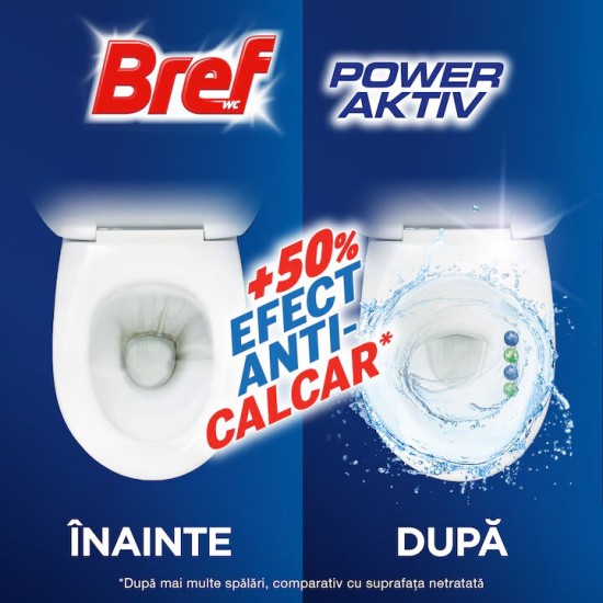Odorizant Toaleta Bref Power Active Pine Forest, 6 Buc/punga, 50 Gr/buc, Parfum Pin