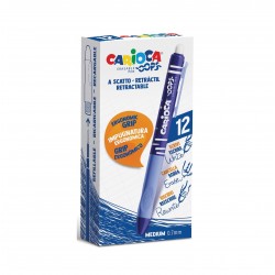 Pix Erasable, 0.7mm, Retractabil, Carioca Oops - Albastru