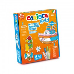 Set Puzzle Carioca Transports, Contine 8 Markere Lavabile