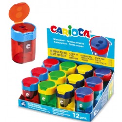 Ascutitoare Cu 2 Capete Si Recipient, Forma Cilindrica, Carioca