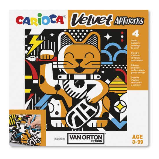 Planse Din Catifea Van Orton Pentru Colorat Carioca Velvet
