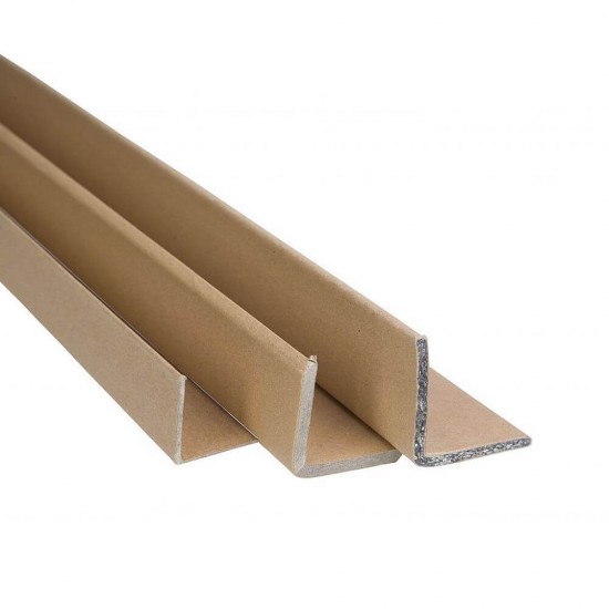 Coltare din Carton 1 m, 100x100x6 mm, 50 Buc/Bax, Coltar din Carton, Coltare de Protectie pentru Ambalat Paleti si Colete