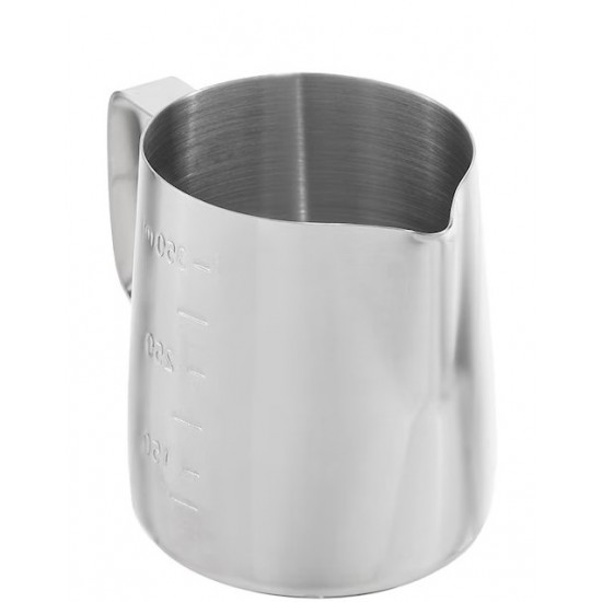 Cana Din Inox Pentru Lapte, Capacitate 350 Ml, Dimensiune 13x7.5x9.5 Cm, Gradatie 350 Ml