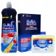 Pachet Promo: Finish Solutie Curatare Masina Vase Lemon 250ml + Finish Sare Speciala Pentru Masina De Spalat Vase, 1.5 Kg, Solutie Pudra + Finish Solutie Clatire Masina Spalat Vase 800ml