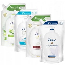 Pachet Promo: Rezerva Sapun Lichid Dove Original 500 Ml + Rezerva Sapun Lichid Dove Care And Protect 500ml + Rezerva Sapun Lichid Dove Nourishing Silk 500 Ml + Rezerva Sapun Lichid Dove Go Fresh 500ml