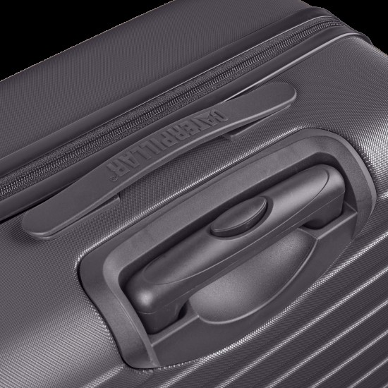 Set 3 Trollere Caterpillar Rockford (20/24/28 Inch) - Material Abs - Negru