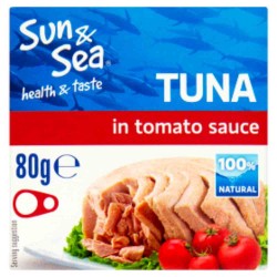 Conserva de Ton Bucati Sun &amp; Sea in Sos de Tomate, 80 g