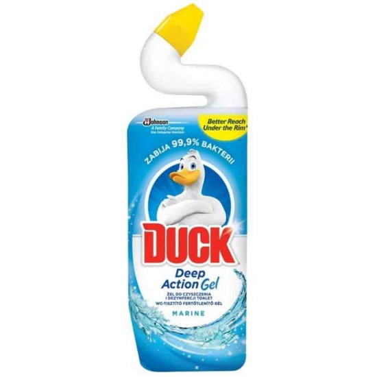Solutie de Curatare Toaleta Duck 5 in 1 Marine , 750 ml