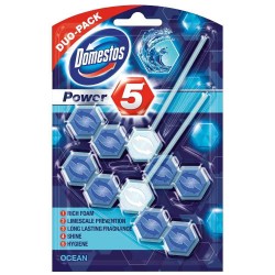 Pachet Odorizant Toaleta Domestos Power 5 Ocean, 55 g x 2 Buc