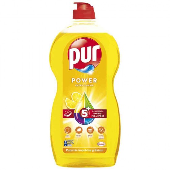 Detergent de Vase Pur Power Lemon, 1.2 L