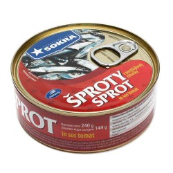 Conserva de Sprot Sokra in Sos de Tomate, 240 g