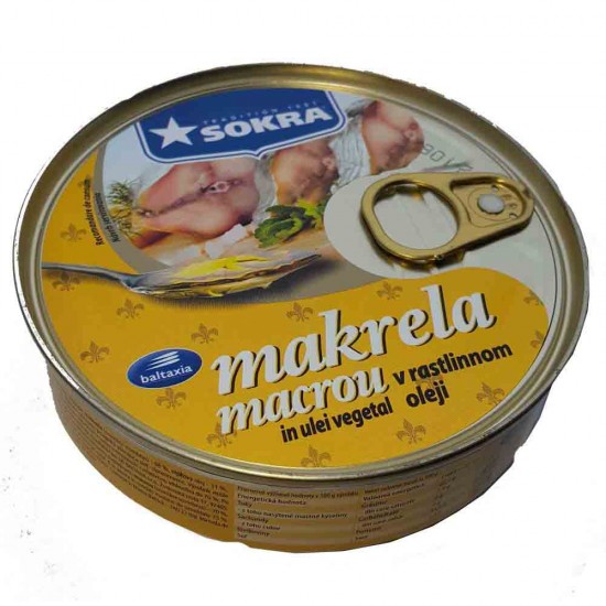 Conserva de Makrou Sokra in Ulei de Floare Soarelui, 160 g