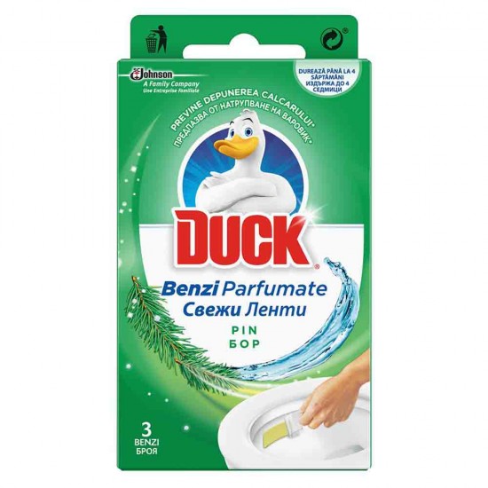 Odorizant Toaleta Benzi Parfumate Duck Pine, 27 g