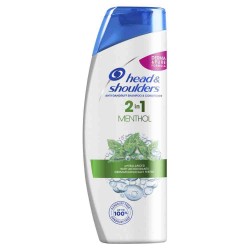 Sampon Head and Shoulders 2 in 1 Menthol, Cantitate 330 ml, Sampon Antimatreata cu Extract de Menta