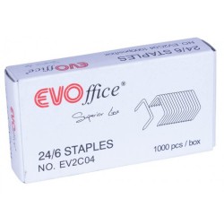 Capse Metalice EVOffice 24/6, 1000 Buc/Bax - Accesorii Capsare