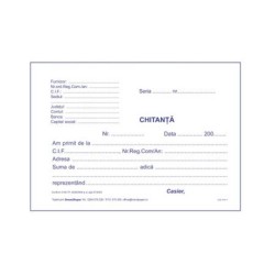 Chitantier A6, 3 Ex, 50 Seturi/Carnet - Formular Chitante Tipizate