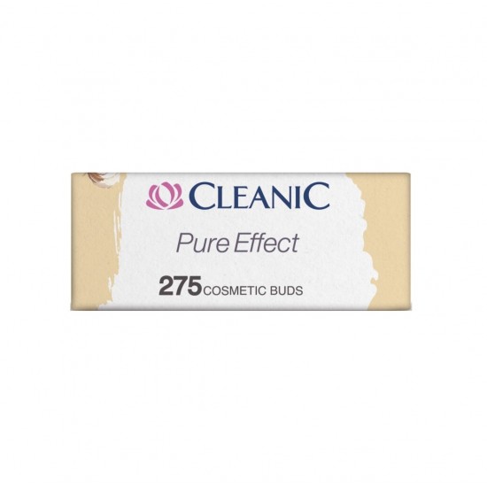 Betisoare De Urechi Biodegradabile Cleanic Pure Effect, 275 Buc, Ambalat In Cutie
