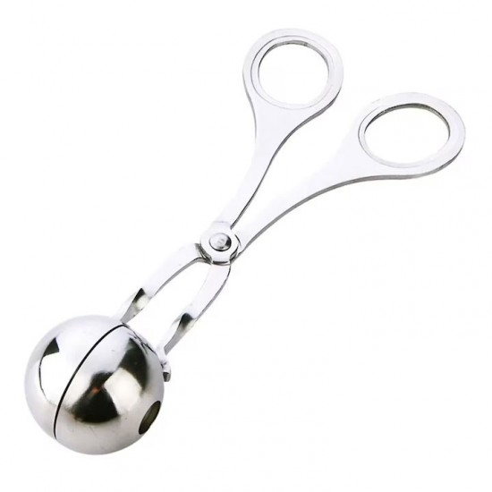 Cleste Din Inox Pentru Formare Chiftele, Bilute Inghetata, Aperitive, Perisoare, Crochete, Dimensiune 17x8 Cm